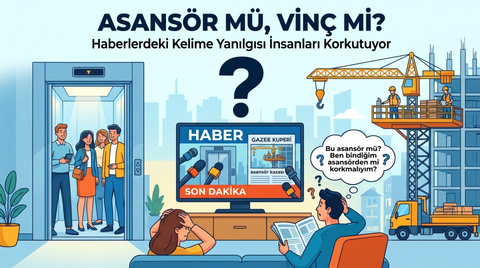 ASANSÖR kelimesini doğru kullanmak lazım